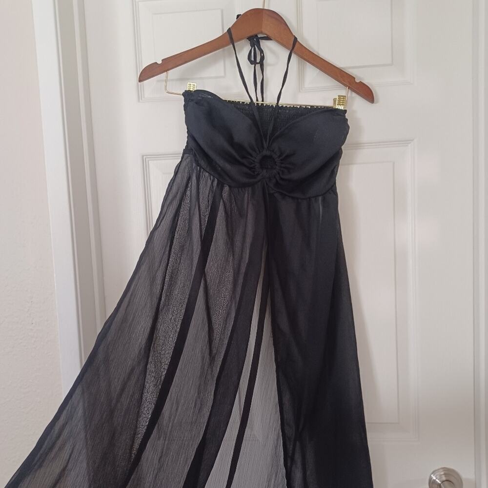 Tommy Bahama Halter Sheer Swim Coverup Black NWT S - Picture 11 of 16